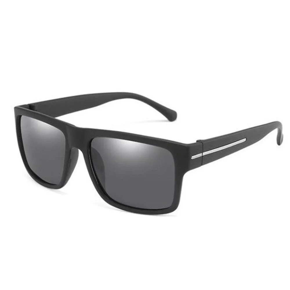 Sunglasses Men Polarized Black Lens Driving Retro Street Wear Outdoor Lentes New